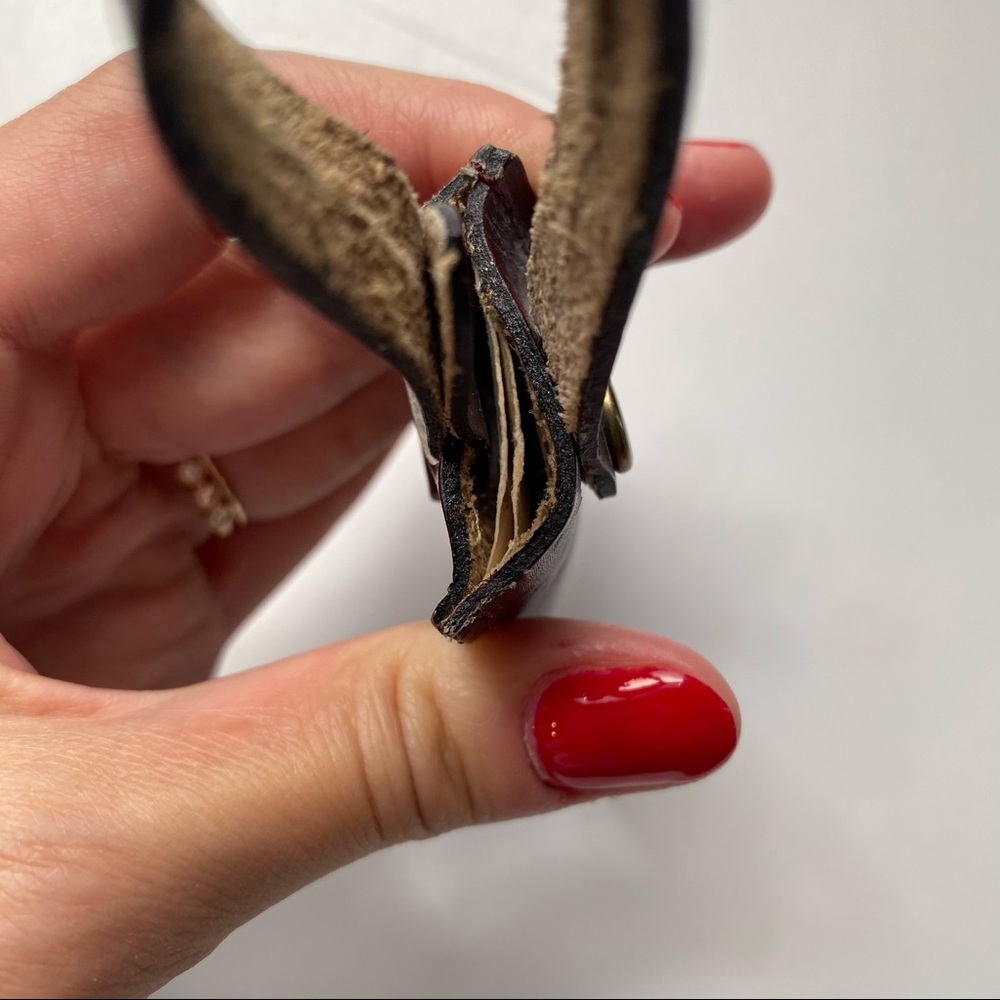 Vintage leather Marriott Club Marquis luggage tag - Picture 5 of 8